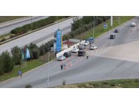 Hatay’da helikopterli trafik denetimi