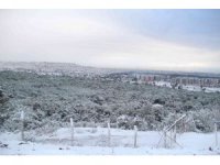 Antalya’ya 29 yıl sonra gelen karla beyaza bürünen kent havadan görüntülendi