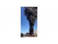 Antalya’da hurdalık yangını