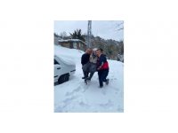 Donmak üzere olan 90 yaşındaki kadını itfaiye kurtardı