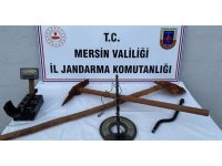 Mersin’de izinsiz kazı yapan 3 şüpheli suçüstü yakalandı
