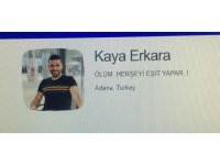 Öldürülen adamın "ölüm" paylaşımı