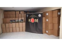 Hatay’da 8 ton kaçak tütün, 50 bin adet makaron ele geçirildi