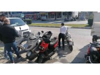 Tamiri tamamlanan motosiklet, çıkan yangında kullanılamaz hale geldi