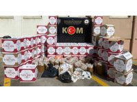 Hatay’da 710 bin adet gümrük kaçağı makaron ele geçirildi