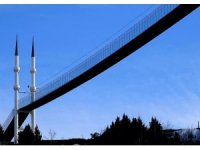 Kahramanmaraş’ta minareli köprüden görsel şölen