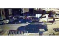 Otomobilden matkap ve kablo çalan hırsız kamerada