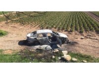 Lüks otomobil yakılmış halde bulundu