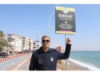 Mezitli’de yere çekirdek kabuğu ve çöp atanlara ceza