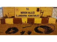 Mersin’de kablo hırsızlığı zanlıları yakalandı