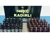 Osmaniye’de 71 şişe sahte içki ele geçirildi