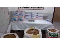 Hassa’da bakkal da 140 kilo kaçak tütün, 100 paket sigara ele geçirildi