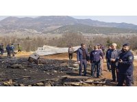 Yangında 46 keçi telef oldu