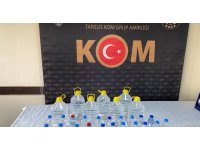 Mersin’de 50 litre sahte içki ele geçirildi