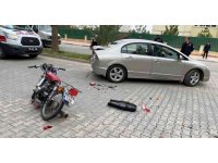 Osmaniye’de motosiklet otomobile çarptı: 2 yaralı