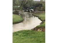 Hassa’da zarar gören sulama bentleri onarıldı