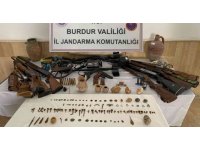 Burdur’da 17 adrese tarihi eser operasyonu