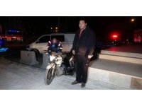 Çalınan motosiklet 1 buçuk saat sonra sahibine teslim edildi