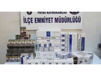 Hatay’da durdurulan otomobilden kaçak sigara çıktı
