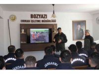 Bozyazı’da jandarma personele yangın eğitimi
