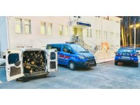 Kesim sahasından çaldıkları 1 ton odunla yakalandılar