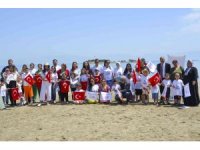 Lösemili çocuklar denizle buluştu