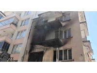 Madde bağımlılarının kullandığı metruk bina alev alev yandı