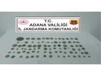 Adana’da 86 bronz sikke ele geçirildi