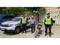 Çalıntı motosiklet trafik kontrolünde bulundu