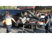 Motosikletiyle kavşakta beklerken ölümle burun buruna geldi