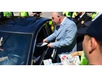 Yayalar için trafik denetimi yapıldı