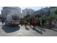 Ticari taksi motosiklete çarptı: 1 yaralı