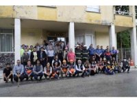 Huzurevindeki yangın tatbikatı gerçeğini aratmadı