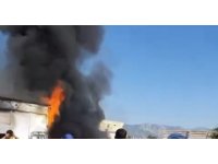 Döşemealtı’ndaki işyeri yangını korkuttu