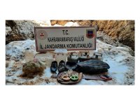 Teröristlerin kullandığı mağarada yaşam malzemesi ele geçirildi