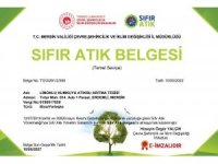 MESKİ Limonlu-Kumkuyu Atıksu Arıtma Tesisine ‘Sıfır Atık Belgesi’ verildi