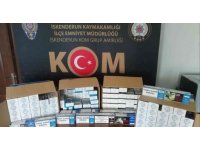 Dörtyol ve Payas’ta kaçak makaron operasyonu