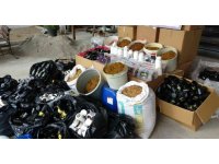 Kaçak nargile tütünü imalathanesine baskın