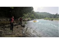 Köprülü Kanyon’da da akıntıya kapılan Asyalı genç için aramalar durmaksızın devam ediyor