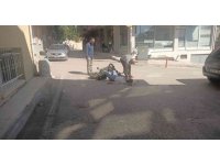 Isparta’da araç ve elektrikli bisiklet çarpıştı: O anlar kamerada