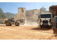 Alanya Belediyesi maden kalker ocağında üretimi 2 katına çıkardı