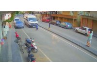 Herkesin yüreği ağzına geldi, sürücünün refleksi küçük çocuğun hayatını kurtardı