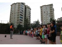 Kahramanmaraş’ta sitede deprem tatbikatı