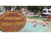 Antalya’da çocukların sus havuzunda tehlikeli serinliği