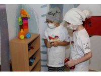 Hastanede kanser tedavisi gören çocuklara oyun odası