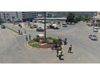 Antalya’da dron destekli motosiklet denetimi