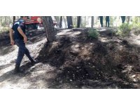 Antalya’da ormanlık alanda çıkan yangında kibrit kutuları bulundu