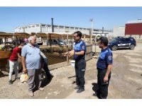 Zabıtadan kurban satış yerlerinde denetim