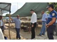 Tarsus’ta kurban satış yerleri denetlendi