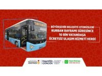 Kahramanmaraş’ta otobüsler bayramda 10 bin yolcuyu ücretsiz taşıdı